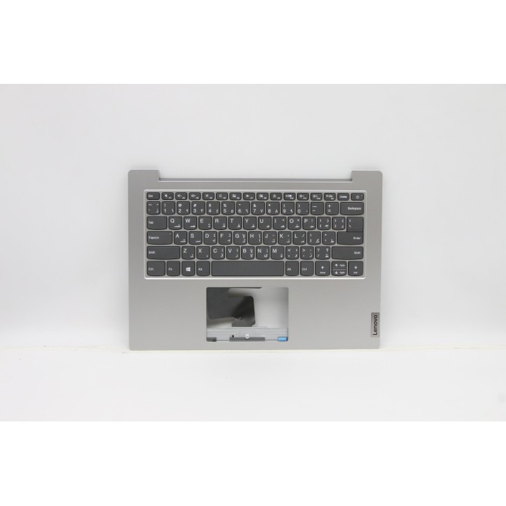 Lenovo 5CB0Z56743 Palmrest Top Case con tastiera, Arabo, Grigio platino, Senza retroilluminazione, US