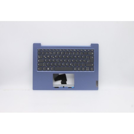 Lenovo 5CB0Z56777 Palmrest Top Case con tastiera, Tedesco, Blu ghiaccio, Senza_retroilluminazione