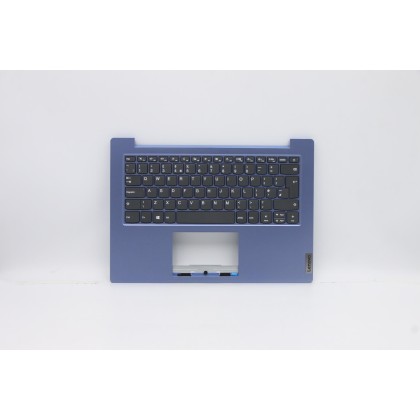 Lenovo 5CB0Z56788 Palmrest Top Case con tastiera, Inglese Regno Unito, Ice Blue, Senza_retroilluminazione
