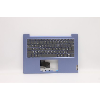 Lenovo 5CB0Z56791 Palmrest Top Case con tastiera, Ceco, Blu ghiaccio, Senza retroilluminazione, UK