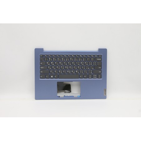Lenovo 5CB0Z56795 Palmrest Top Case con tastiera, Arabo, Blu ghiaccio, Senza retroilluminazione, US