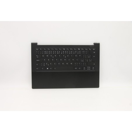 Lenovo 5CB0Z69793 Palmrest Top Case con tastiera, Ceco/Slovacco, Nero intenso, Retroilluminazione, UK