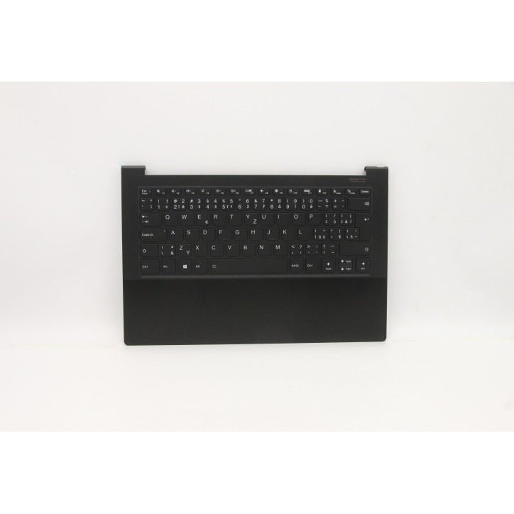 Lenovo 5CB0Z69793 Palmrest Top Case con tastiera, Ceco/Slovacco, Nero intenso, Retroilluminazione, UK