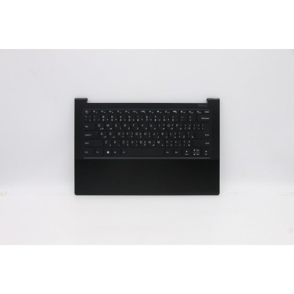 Lenovo 5CB0Z69797 Palmrest Top Case con tastiera, Arabo, Nero intenso, Retroilluminazione, US