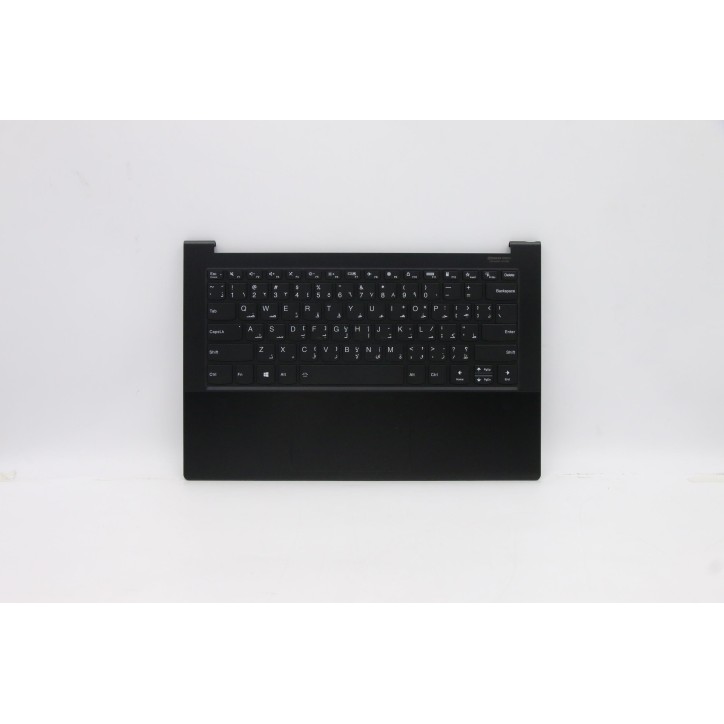 Lenovo 5CB0Z69797 Palmrest Top Case con tastiera, Arabo, Nero intenso, Retroilluminazione, US