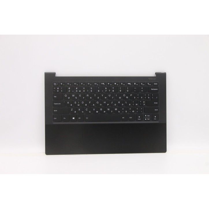 Lenovo 5CB0Z70210 Palmrest Top Case con tastiera, Ucraino, Shadow Black