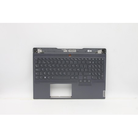 Lenovo 5CB0Z70218 Palmrest Top Case con tastiera, Belga, Retroilluminazione, UK