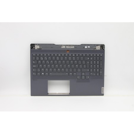 Lenovo 5CB0Z71966 Palmrest Top Case con tastiera, Belga, Retroilluminazione RGB, UK
