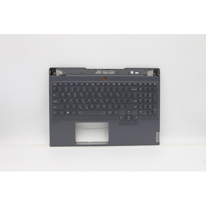 Lenovo 5CB0Z92040 Palmrest Top Case con tastiera, Greco, Retroilluminazione RGB