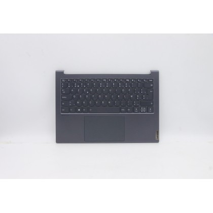 Lenovo 5CB0Z97202 Palmrest Top Case con tastiera, Belga, grigio ardesia, Retroilluminazione, UK