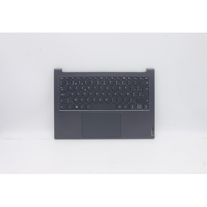 Lenovo 5CB0Z97202 Palmrest Top Case con tastiera, Belga, grigio ardesia, Retroilluminazione, UK