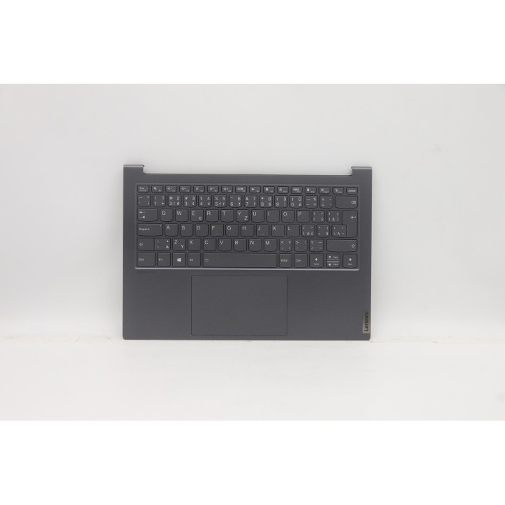 Lenovo 5CB0Z97205 Palmrest Top Case con tastiera, Ceco/Slovacco, grigio ardesia, Retroilluminazione, UK