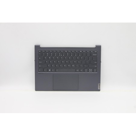 Lenovo 5CB0Z97207 Palmrest Top Case con tastiera, Inglese (Stati Uniti/Europa), Grigio ardesia, Retroilluminazione