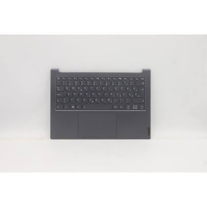 Lenovo 5CB0Z97224 Palmrest Top Case con tastiera, Sloveno, grigio tempesta