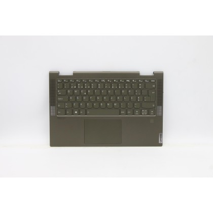Lenovo 5CB1A08862 Palmrest Top Case con tastiera, Portoghese, Verde scuro