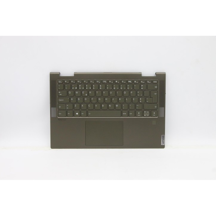 Lenovo 5CB1A08862 Palmrest Top Case con tastiera, Portoghese, Verde scuro