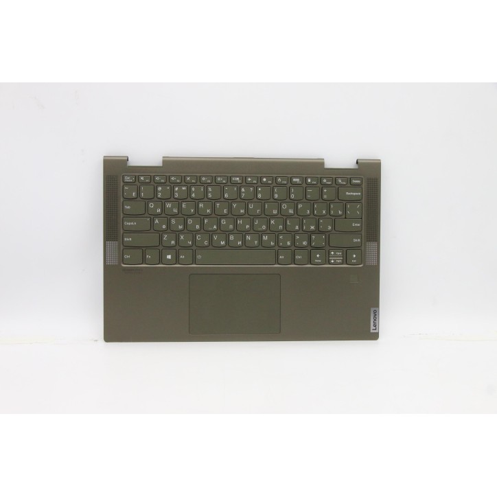 Lenovo 5CB1A08863 Palmrest Top Case con tastiera, Russo, Verde scuro