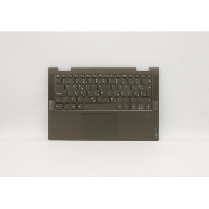 Lenovo 5CB1A08864 Palmrest Top Case con tastiera, Sloveno, Verde scuro, Retroilluminazione