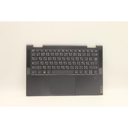 Lenovo 5CB1A08881 Palmrest Top Case con tastiera, Francese (Arabo), grigio tempesta