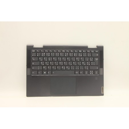 Lenovo 5CB1A08881 Palmrest Top Case con tastiera, Francese (Arabo), grigio tempesta