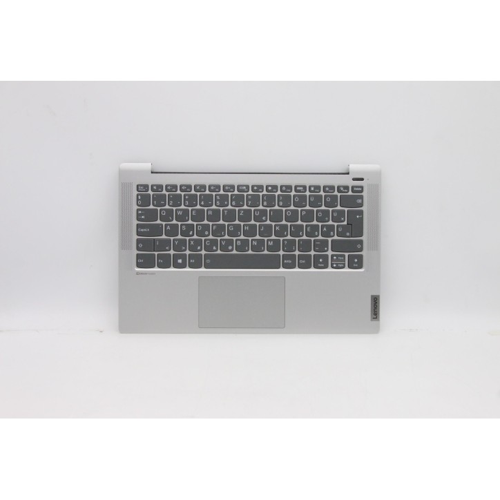 Lenovo 5CB1A13510 Palmrest Top Case con tastiera, Ungherese, Argento, Retroilluminazione, Impronta digitale