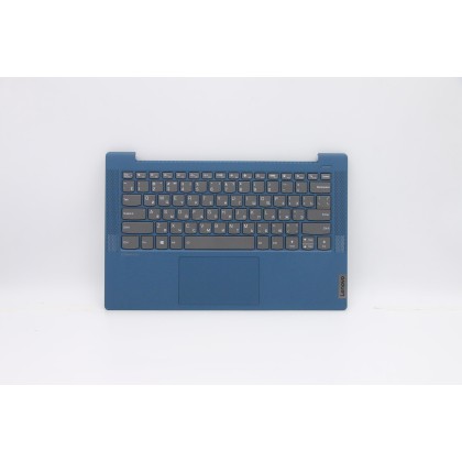 Lenovo 5CB1A13563 Palmrest Top Case con tastiera, Russo, Blu, Retroilluminazione, Senza lettore di impronte digitali