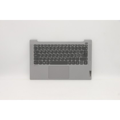 Lenovo 5CB1A13565 Palmrest Top Case con tastiera, Svizzera, Argento, Retroilluminazione, Impronta digitale