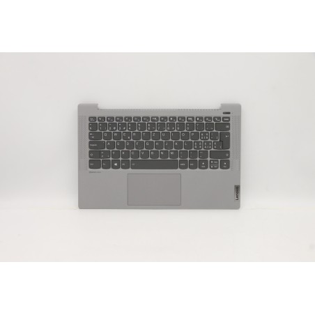 Lenovo 5CB1A13565 Palmrest Top Case con tastiera, Svizzera, Argento, Retroilluminazione, Impronta digitale