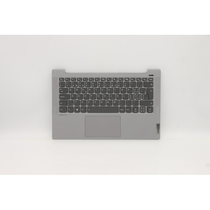 Lenovo 5CB1A13565 Palmrest Top Case con tastiera, Svizzera, Argento, Retroilluminazione, Impronta digitale