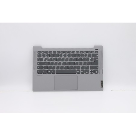 Lenovo 5CB1A13573 C-Cover with keyboard, German, Silver, Non-Backlight, Fingerprint, UK