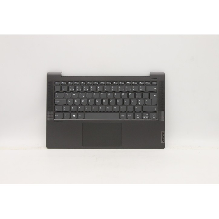 Lenovo 5CB1A13626 Palmrest Top Case con tastiera, Portoghese, nero, Senza_retroilluminazione, Lettore di impronte digitali