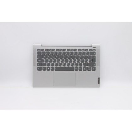 Lenovo 5CB1A13629 Palmrest Top Case con tastiera, Sloveno, Argento, Retroilluminazione, Impronta digitale