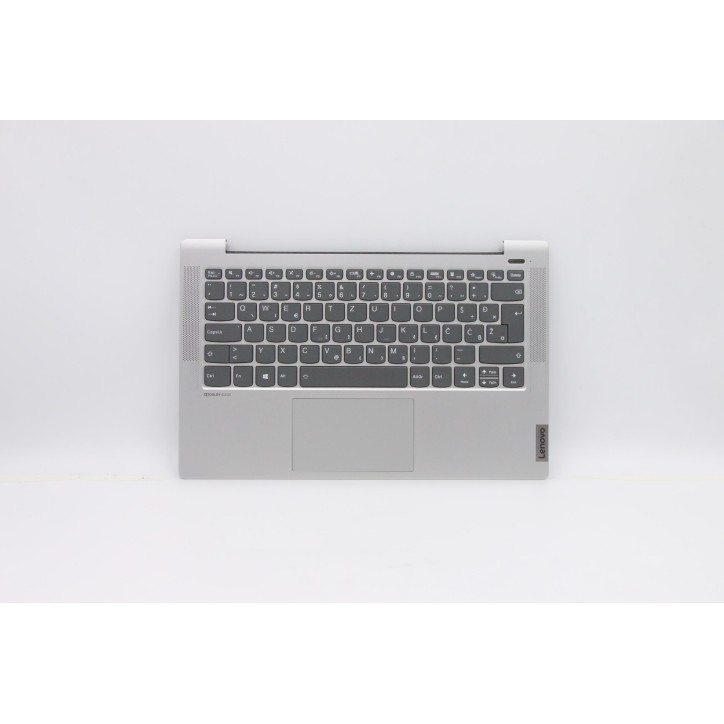 Lenovo 5CB1A13629 Palmrest Top Case con tastiera, Sloveno, Argento, Retroilluminazione, Impronta digitale