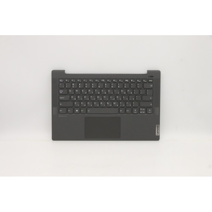 Lenovo 5CB1A13657 Palmrest Top Case con tastiera, Ebraico, Nero, Retroilluminazione, Impronta digitale