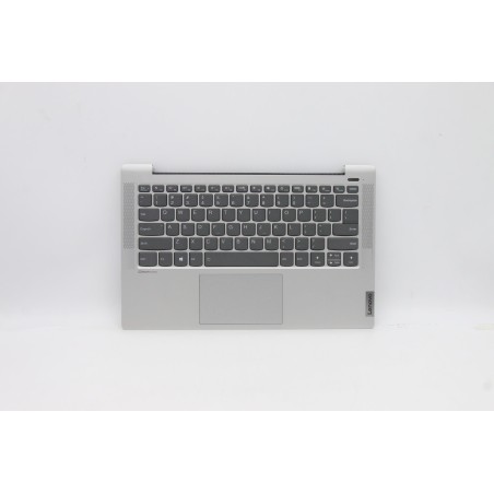Lenovo 5CB1A13679 Palmrest Top Case con tastiera, Inglese (Stati Uniti), Argento, Retroilluminazione, Impronta digitale
