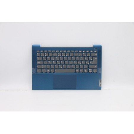 Lenovo 5CB1A13753 Palmrest Top Case con tastiera, Sloveno, Blu, Retroilluminazione, Impronta digitale