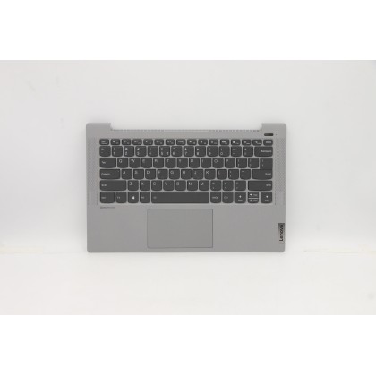 Lenovo 5CB1A13758 Palmrest Top Case con tastiera, Inglese (Stati Uniti/Europa), argento, Retroilluminazione, Lettore di impronte