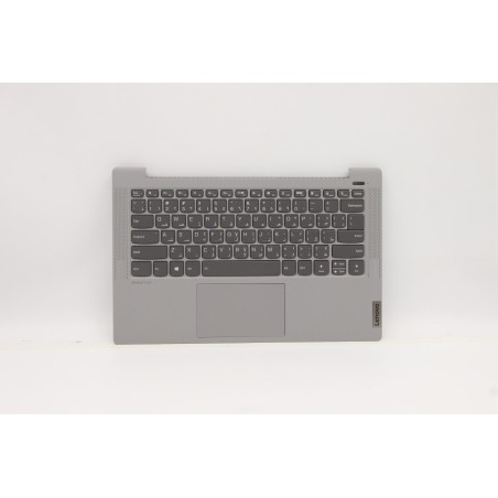 Lenovo 5CB1A13784 Palmrest Top Case con tastiera, Arabo, argento, Retroilluminazione, Lettore di impronte digitali, US
