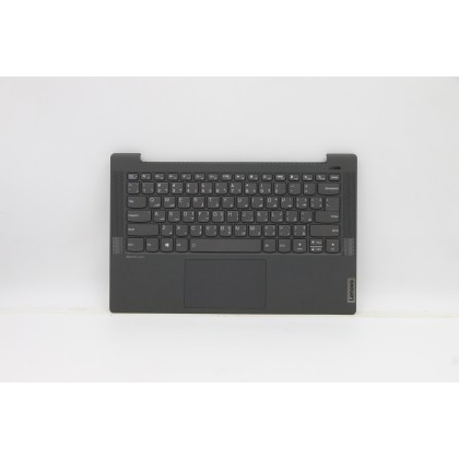 Lenovo 5CB1A13800 Palmrest Top Case con tastiera, Arabo, nero, Retroilluminazione, Lettore di impronte digitali, US