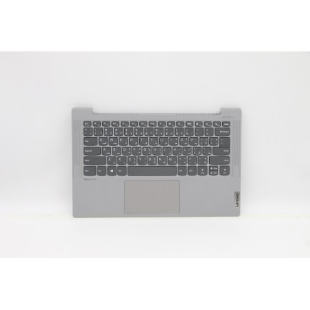Lenovo 5CB1A13829 Palmrest Top Case con tastiera, Arabo, argento, Senza retroilluminazione, Senza lettore di impronte digitali, 