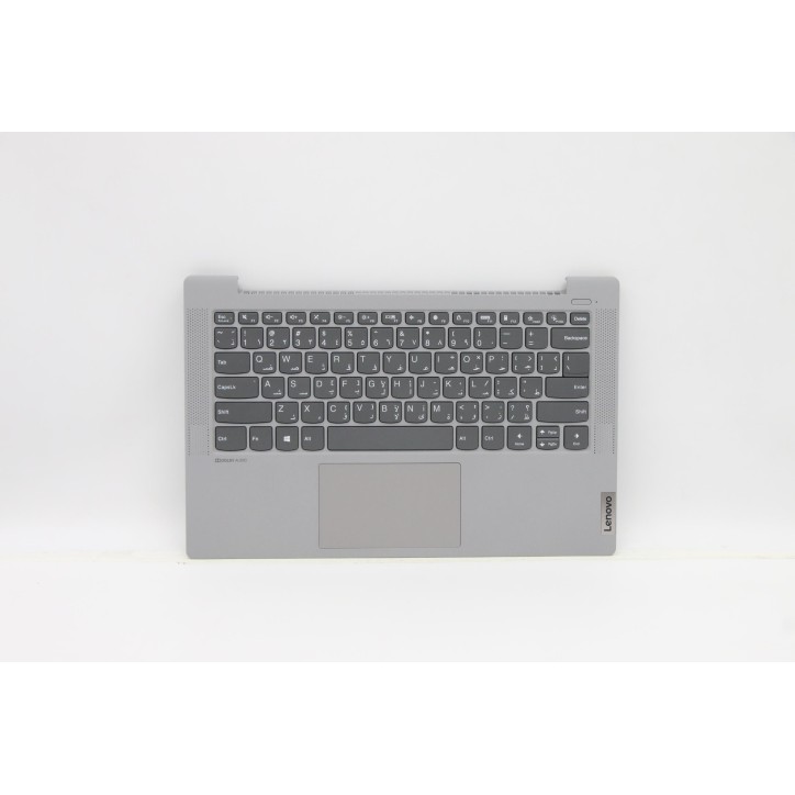Lenovo 5CB1A13829 Palmrest Top Case con tastiera, Arabo, argento, Senza retroilluminazione, Senza lettore di impronte digitali, 