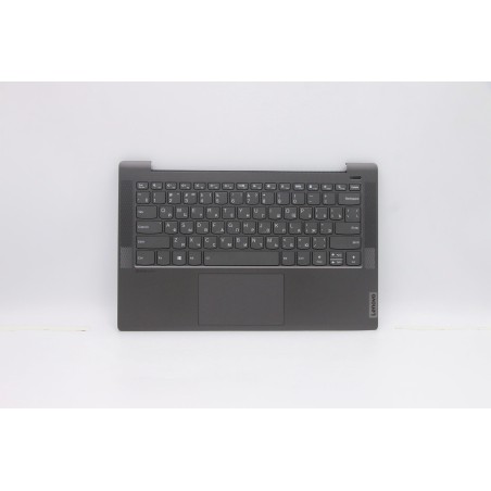 Lenovo 5CB1A13854 Palmrest Top Case con tastiera, Russo, nero, Retroilluminazione, Lettore di impronte digitali