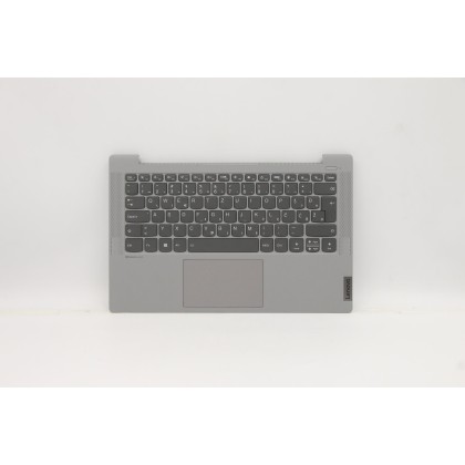 Lenovo 5CB1A13864 C-Cover with keyboard, Slovenian, Silver, Backlight, Non-Fingerprint, UK