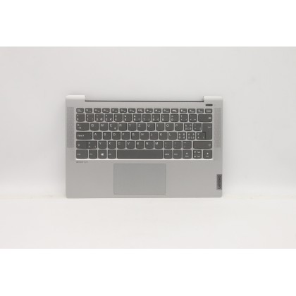 Lenovo 5CB1A13907 C-Cover with keyboard, Switzerland, Silver, Non-Backlight, Fingerprint, UK