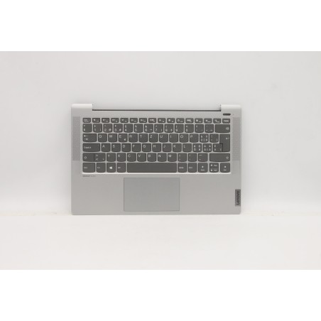 Lenovo 5CB1A13907 C-Cover with keyboard, Switzerland, Silver, Non-Backlight, Fingerprint, UK