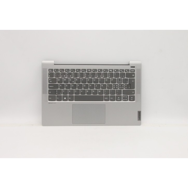 Lenovo 5CB1A13907 C-Cover with keyboard, Switzerland, Silver, Non-Backlight, Fingerprint, UK