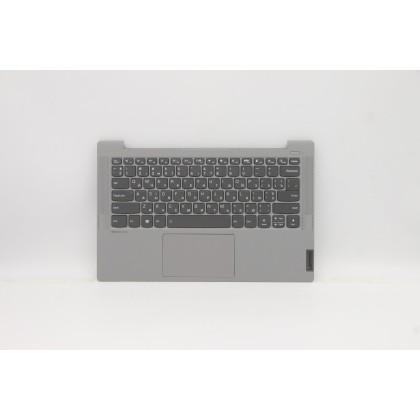 Lenovo 5CB1A13913 C-Cover with keyboard, Ukraine, Silver, Backlight, Non-Fingerprint, US