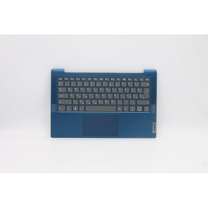 Lenovo 5CB1A13930 Palmrest Top Case con tastiera, Ungherese, Blu, Retroilluminazione, Lettore di impronte digitali