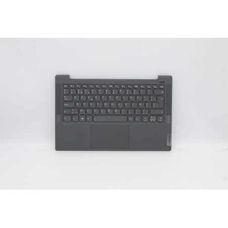 Lenovo 5CB1A14055 Palmrest Top Case con tastiera, Belga, nero, Retroilluminazione, Lettore di impronte digitali, UK