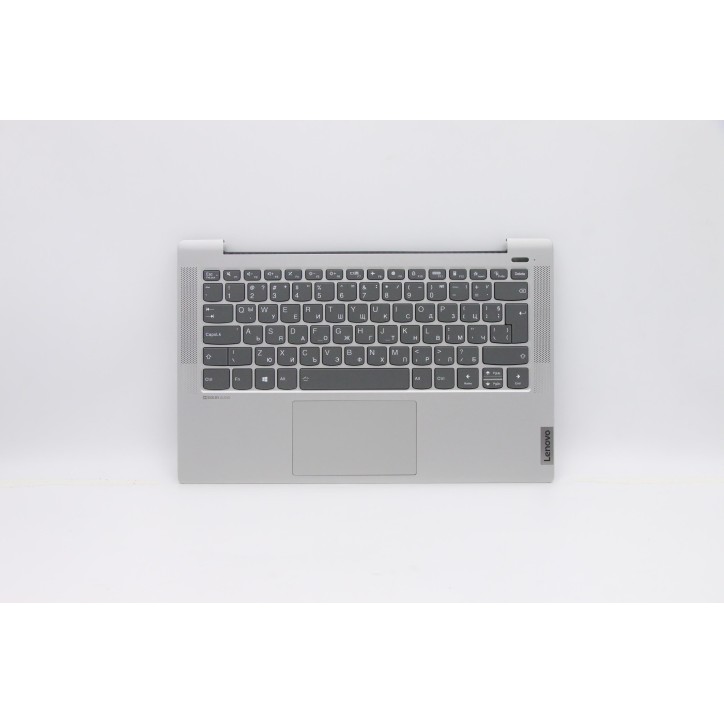 Lenovo 5CB1A14118 Palmrest Top Case con tastiera, Bulgaro, argento, Retroilluminazione, Lettore di impronte digitali, UK